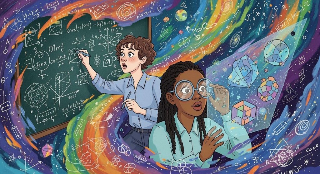 Female Physicists Lost in Math